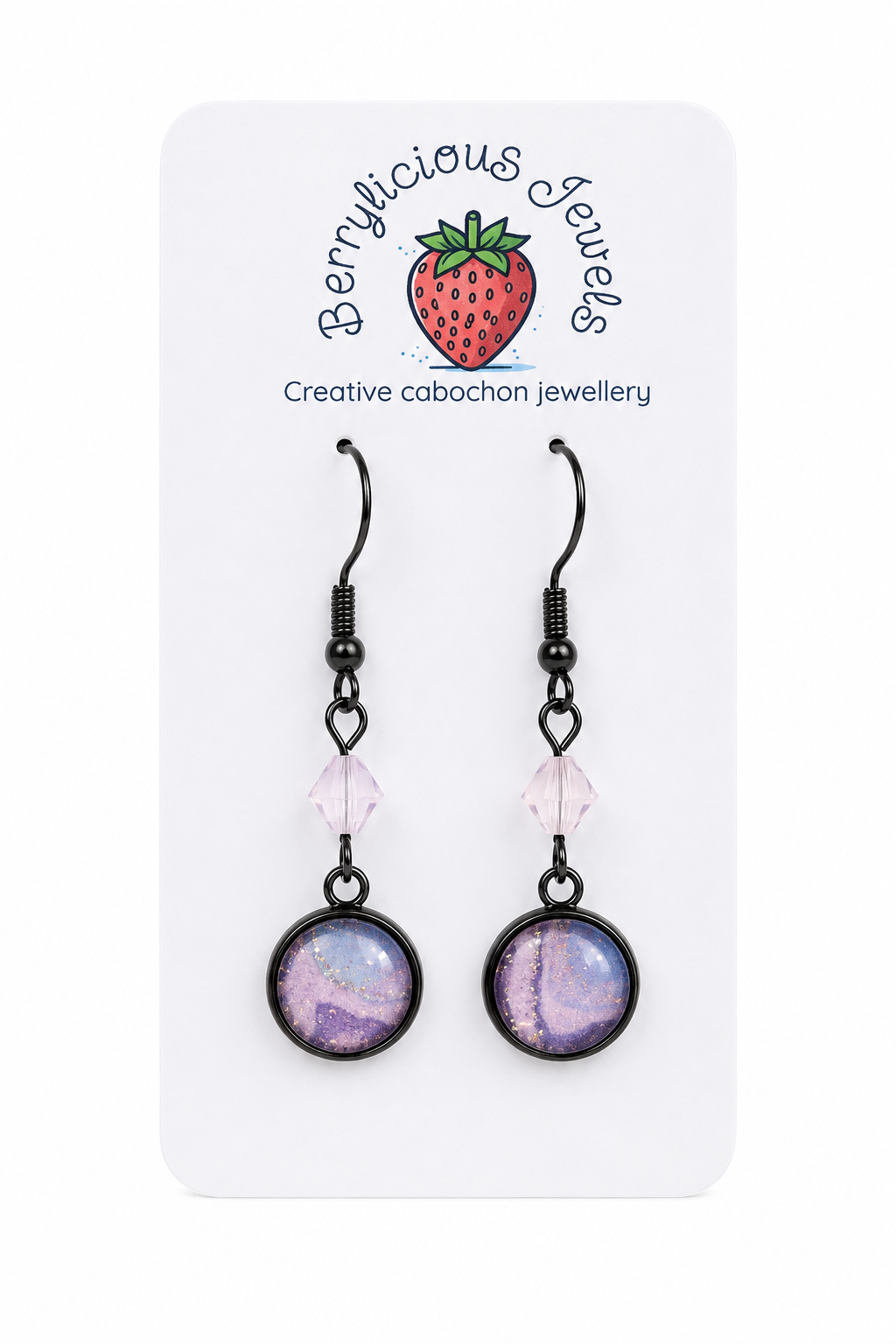 Lavender Moonlight Dangle Earrings