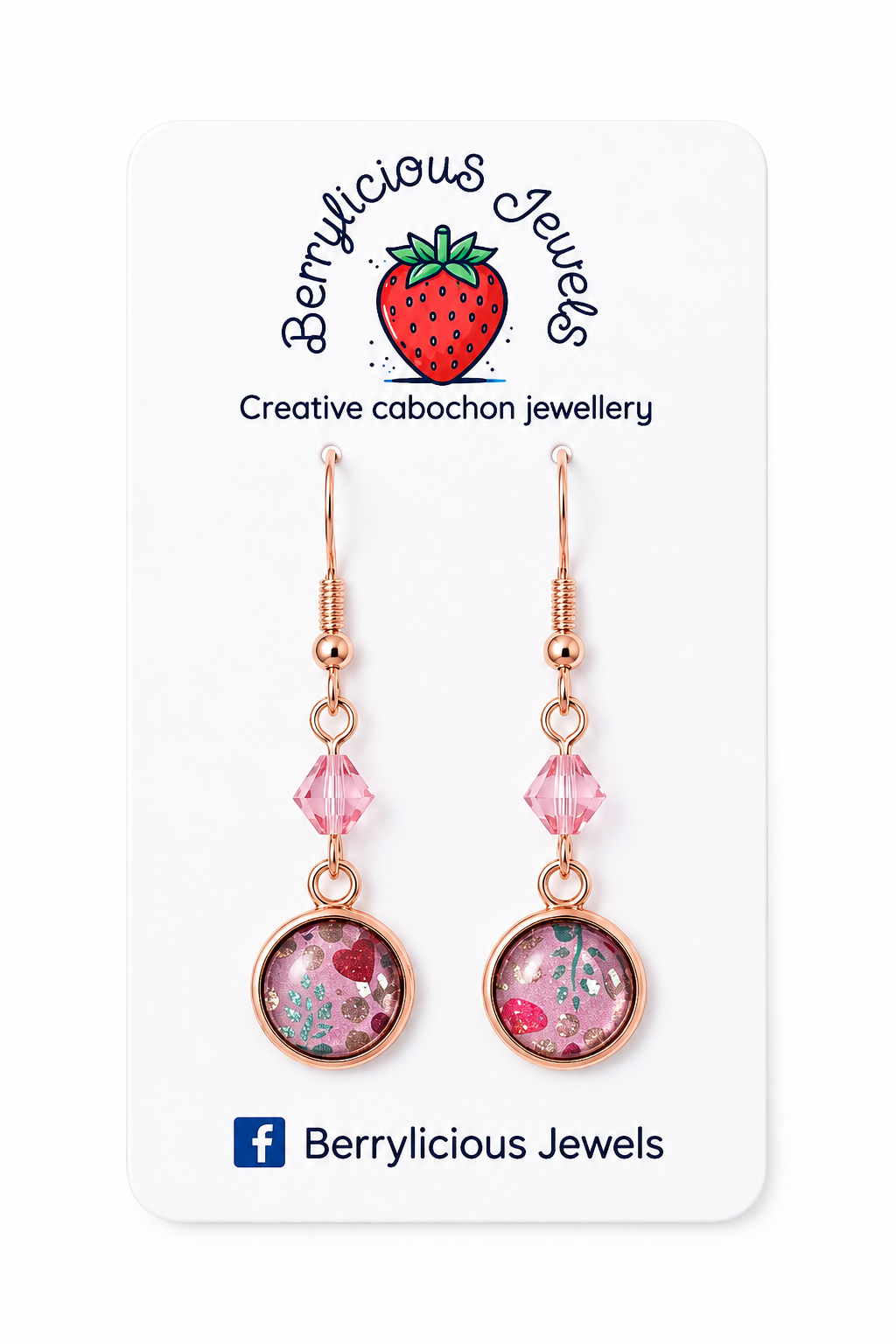 Pink Bloom Dangle Earrings