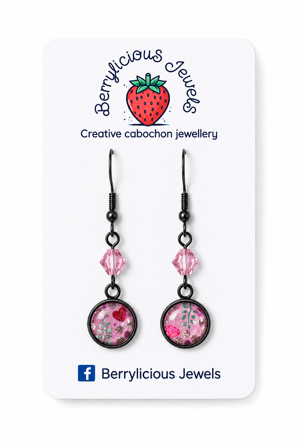 Pastel Floral Dangle Earrings
