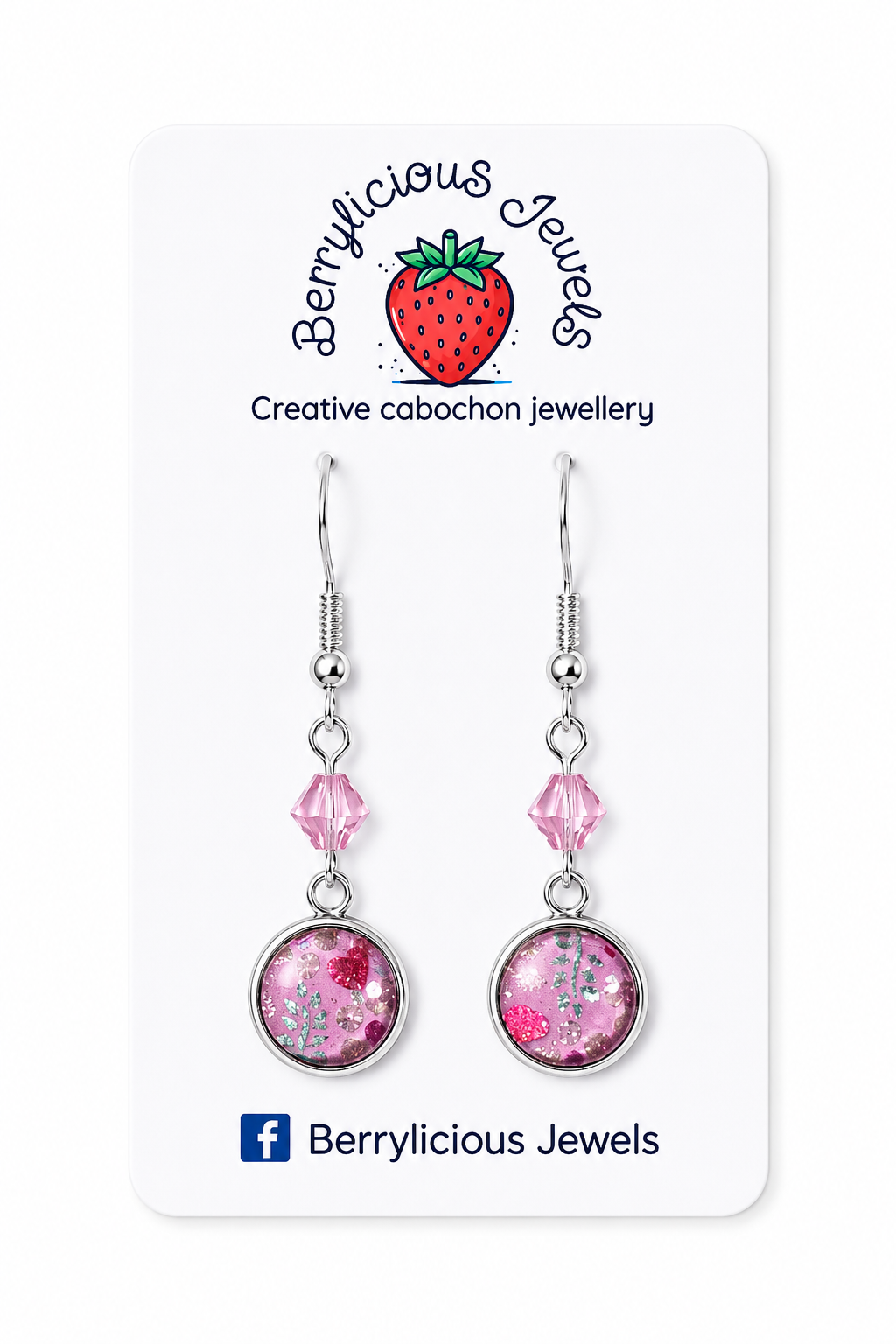 Pink Bloom Dangle Earrings