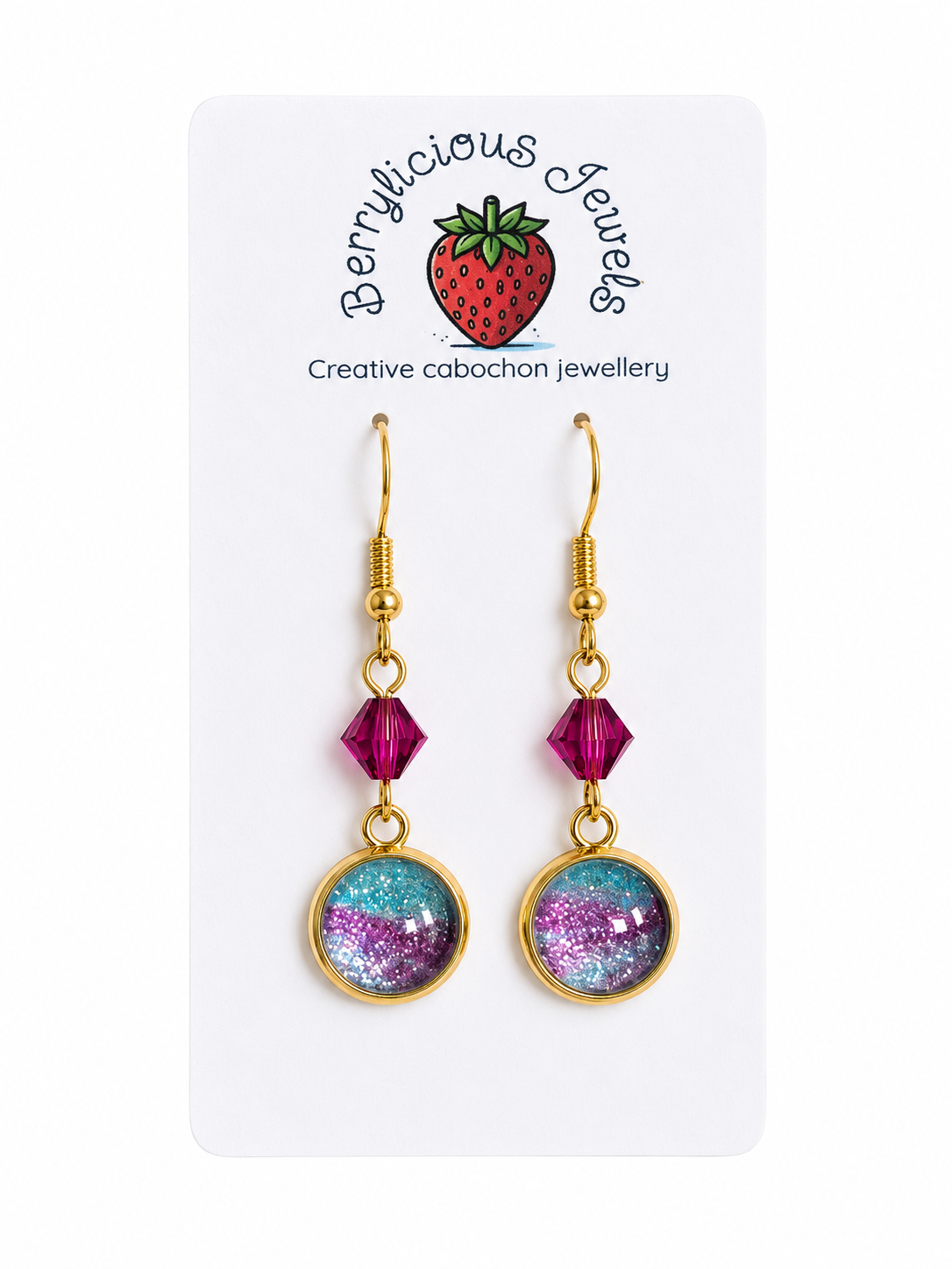Purple Passion Dangle Earrings