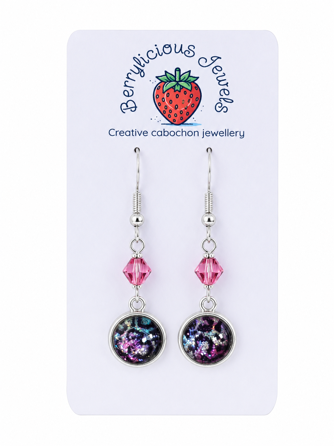 Rainbow Leopard Dangle Earrings