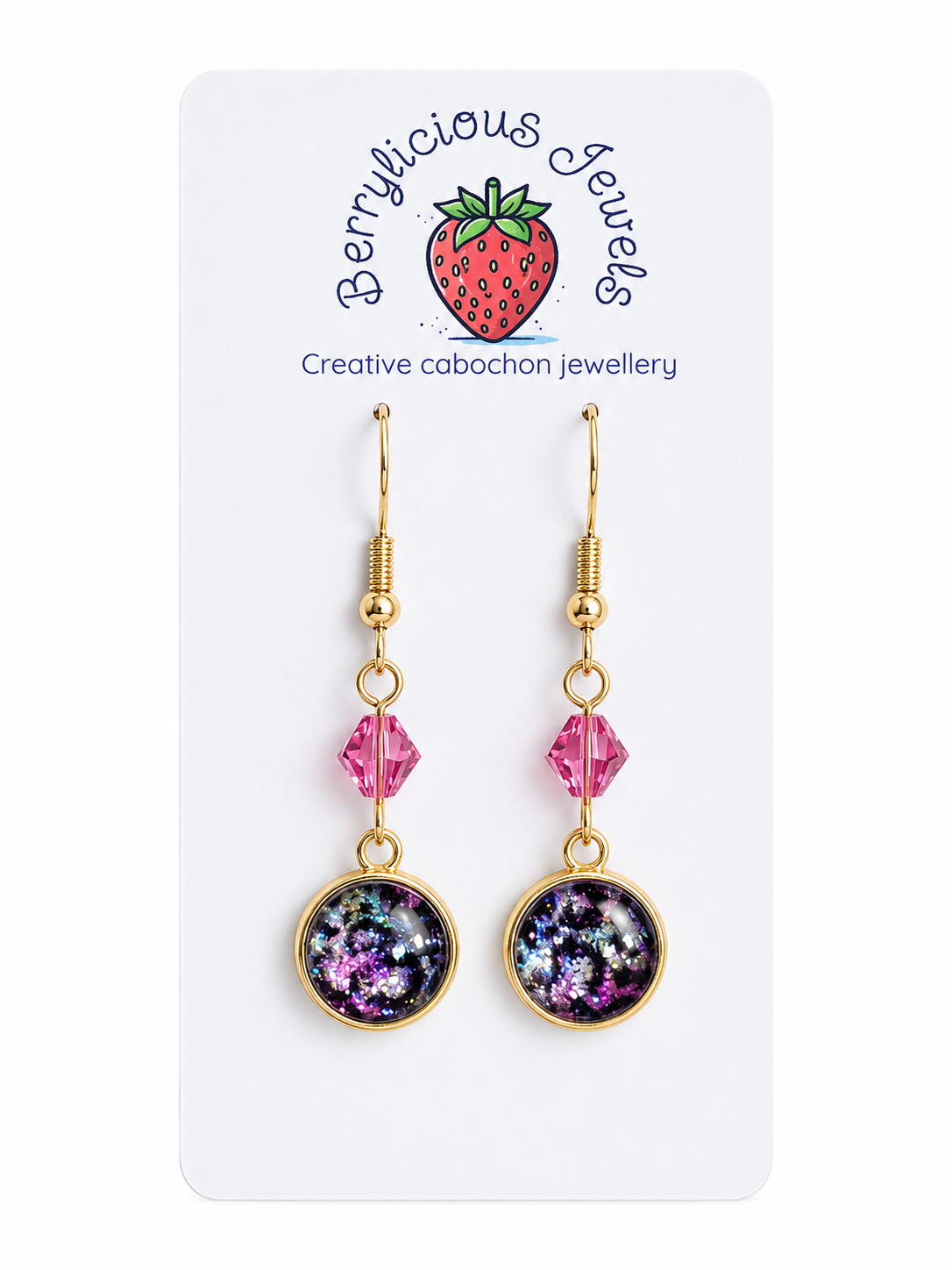 Rainbow Leopard Dangle Earrings